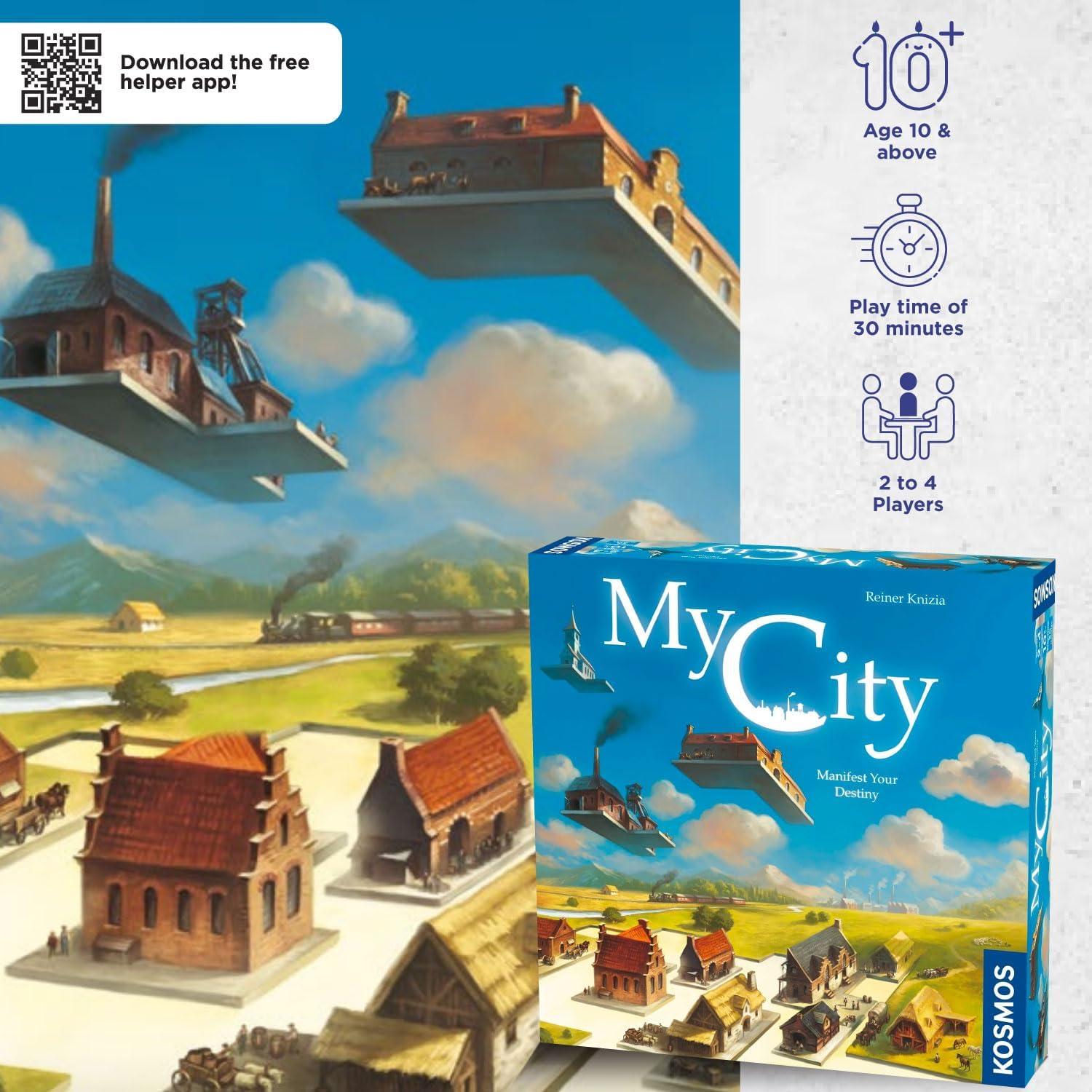 imageThames ampamp Kosmos My City  Family  Friendly  Legacy Board Game  Kosmos Games  2 to 4 Players  Ages 10 and Up  Award Winning Designer Reiner Knizia  BlueMy City