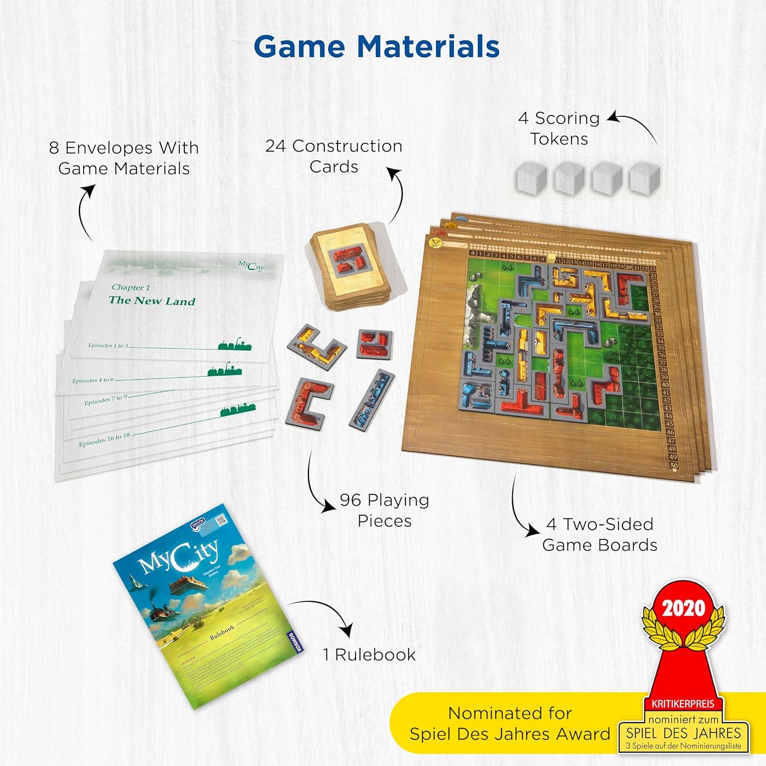 imageThames ampamp Kosmos My City  Family  Friendly  Legacy Board Game  Kosmos Games  2 to 4 Players  Ages 10 and Up  Award Winning Designer Reiner Knizia  BlueMy City