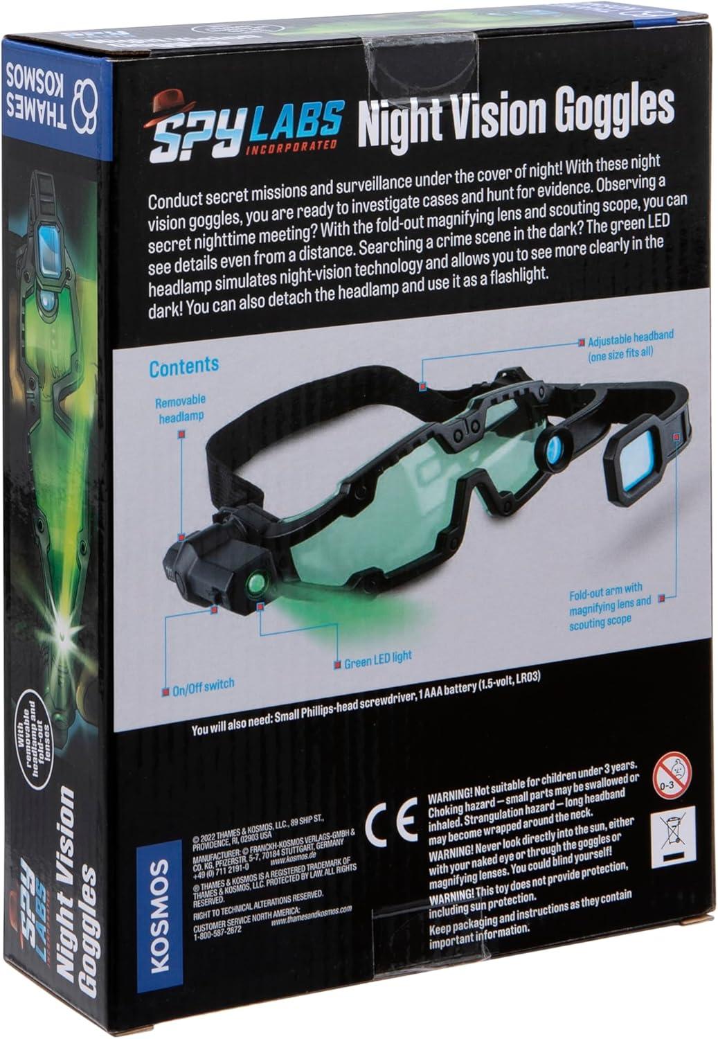 imageThames ampamp Kosmos Spy Labs Inc Night Vision Goggles Conduct Secret Missions ampamp Surveillance at Night  Essential Tools ampamp Tricks of The Trade from The Detective Gear Experts for Young Investigators