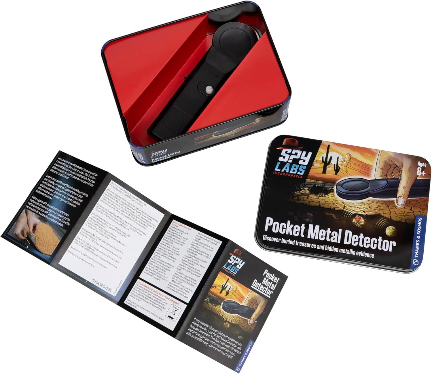 imageThames ampamp Kosmos Spy Labs Inc Pocket Metal Detector Detects Metallic Pieces of Evidence  Essential Tools ampamp Tricks of The Trade from The Detective Gear Experts for Young Investigators Small