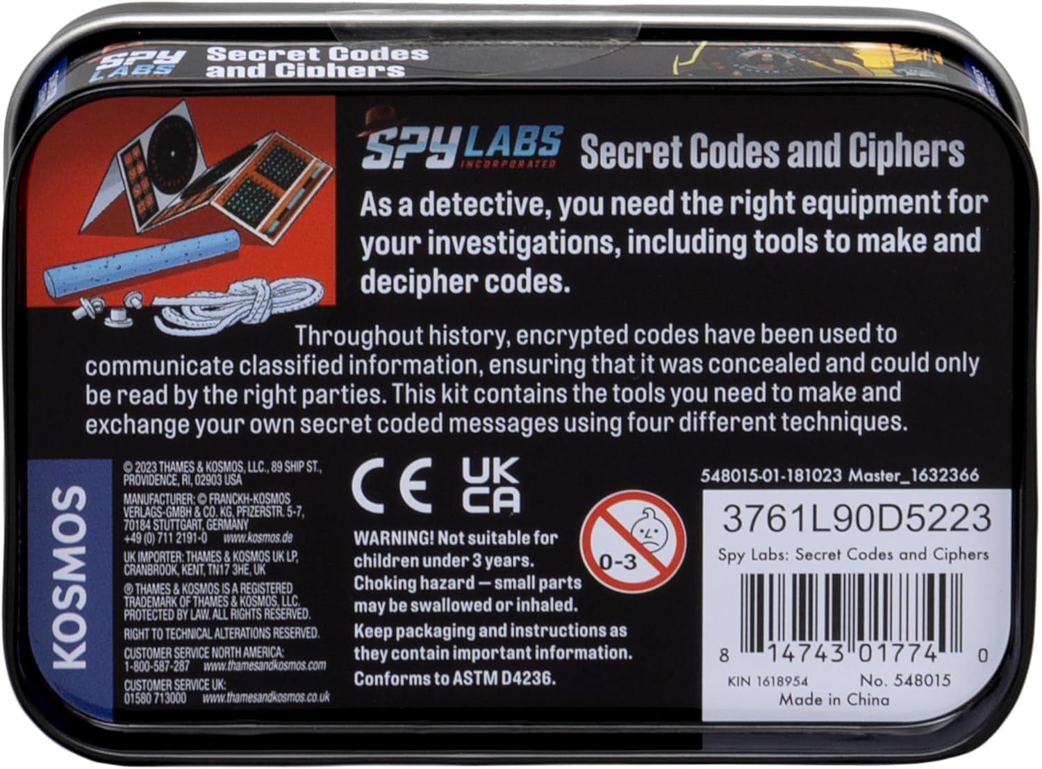 imageThames ampamp Kosmos Spy Labs Inc Secret Codes and Ciphers Learn How to Make ampamp Exchange Coded Messages  Essential Tools ampamp Tricks of The Trade from The Detective Gear Experts for Young Investigators