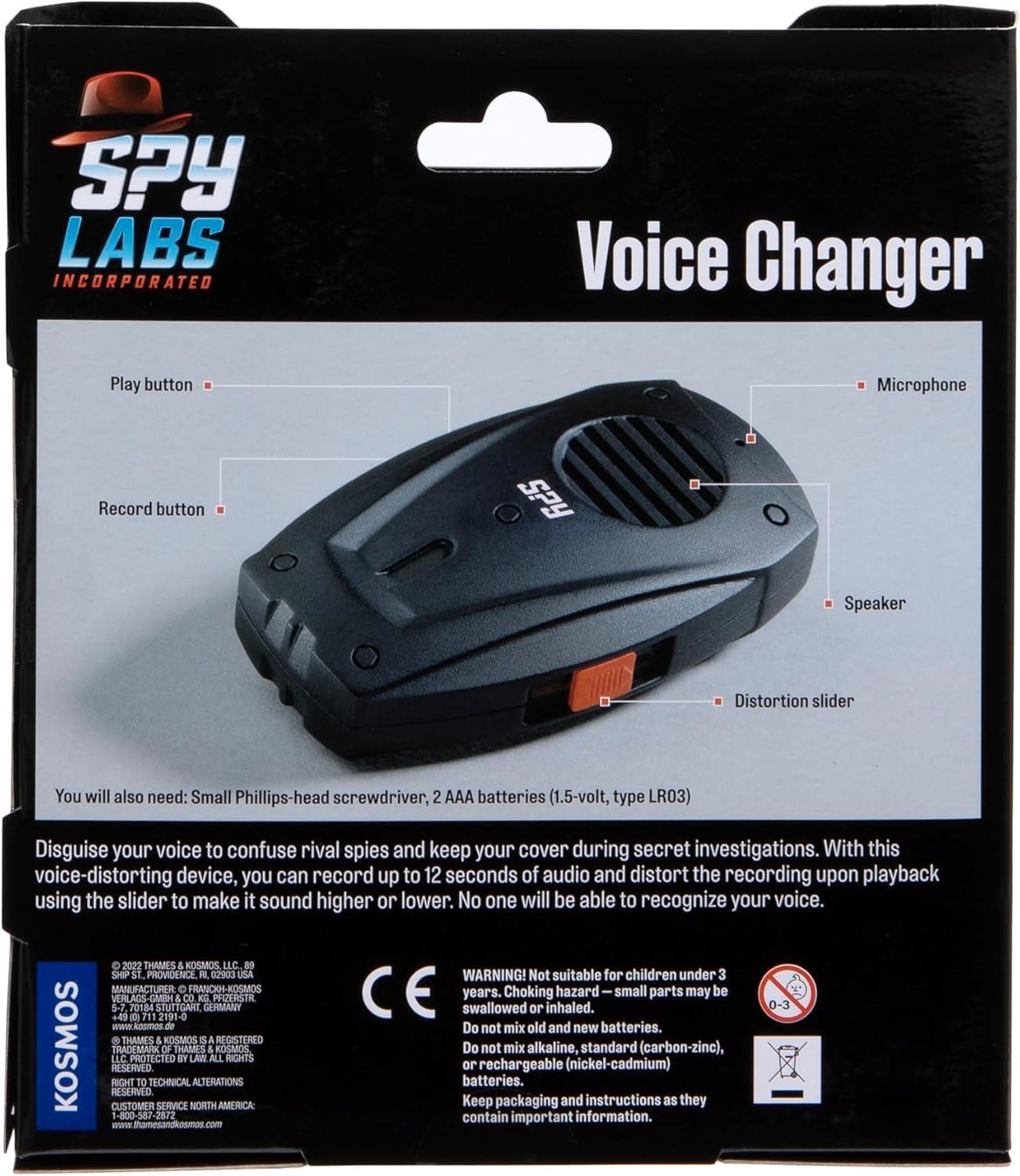 imageThames ampamp Kosmos Spy Labs Inc Voice Changer VoiceDistorting Device for Young Investigators  Distortion Slider Offers Numerous Different Ranges  Essential Tool from The Detective Gear Experts