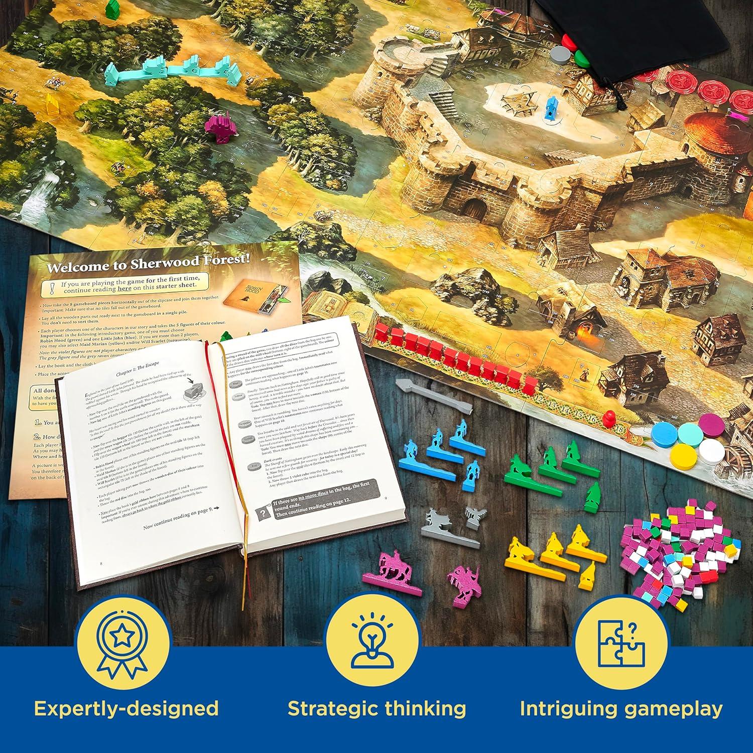 imageThe Adventures of Robin Hood  A Kosmos Game  FamilyFriendly Cooperative RolePlayer StoryDriven Game for 2 to 4 Players Ages 10 and up