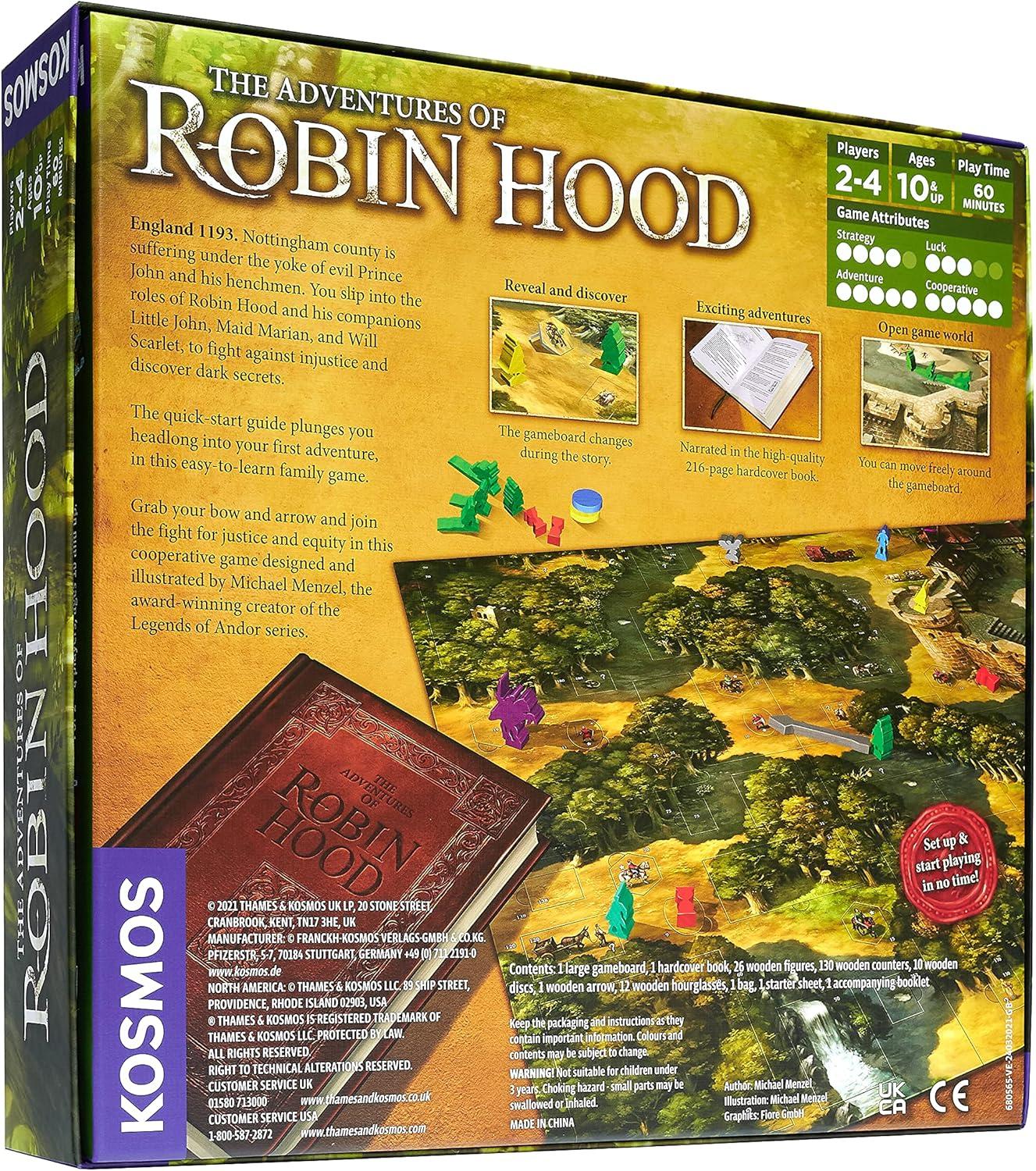 imageThe Adventures of Robin Hood  A Kosmos Game  FamilyFriendly Cooperative RolePlayer StoryDriven Game for 2 to 4 Players Ages 10 and up