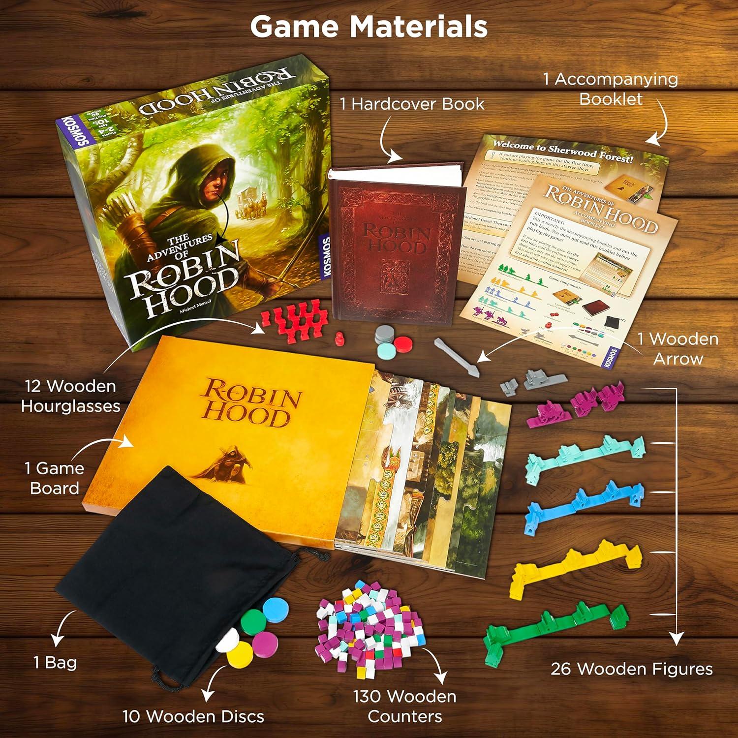 imageThe Adventures of Robin Hood  A Kosmos Game  FamilyFriendly Cooperative RolePlayer StoryDriven Game for 2 to 4 Players Ages 10 and up