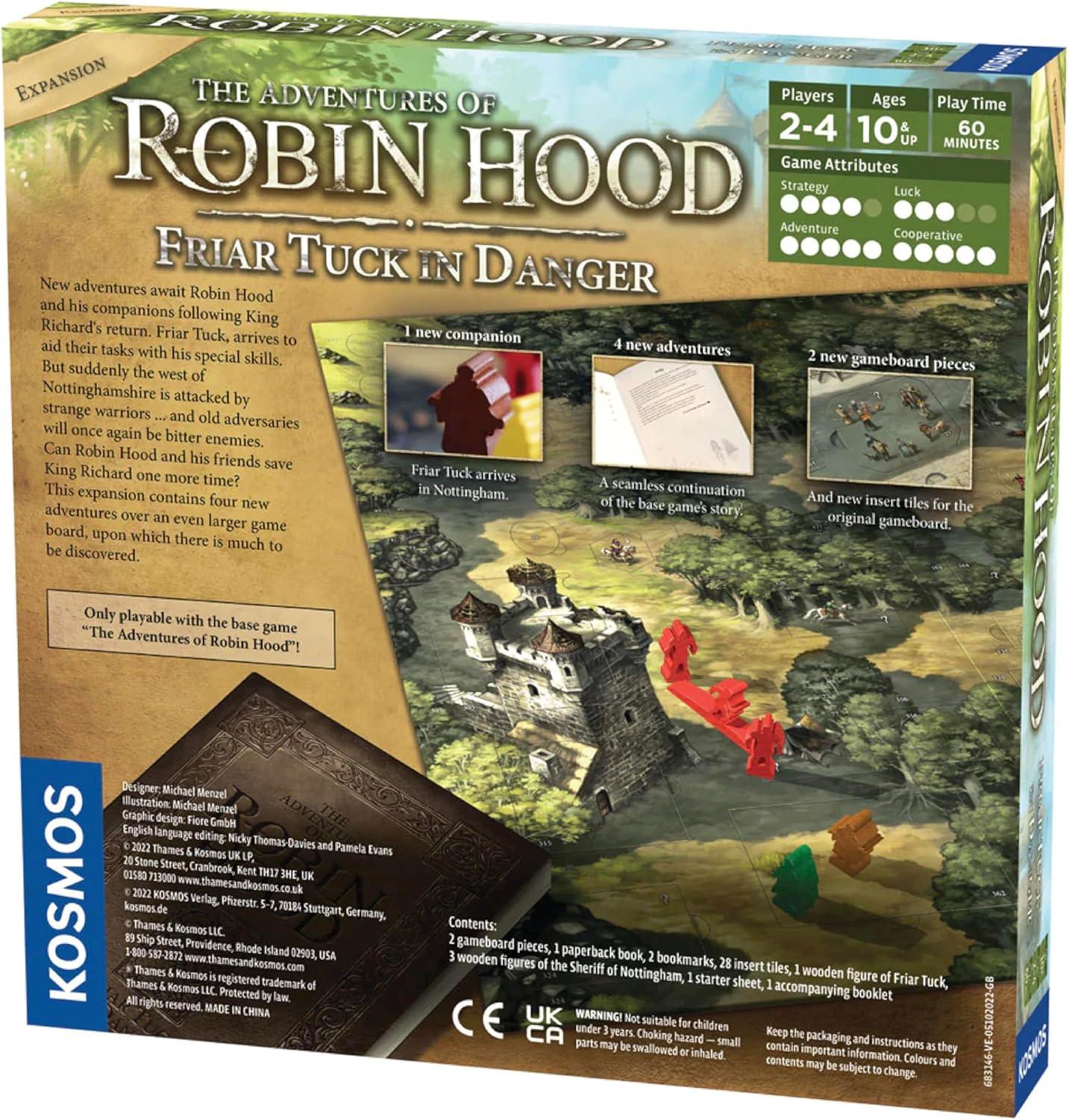 imageThe Adventures of Robin Hood Friar Tuck in Danger  Storytelling Game  Expansion Fantasy Boardgame  2 to 4 Players  Ages 10