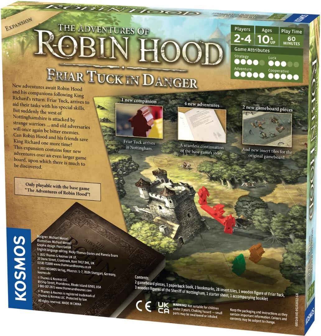 imageThe Adventures of Robin Hood Friar Tuck in Danger  Storytelling Game  Expansion Fantasy Boardgame  2 to 4 Players  Ages 10
