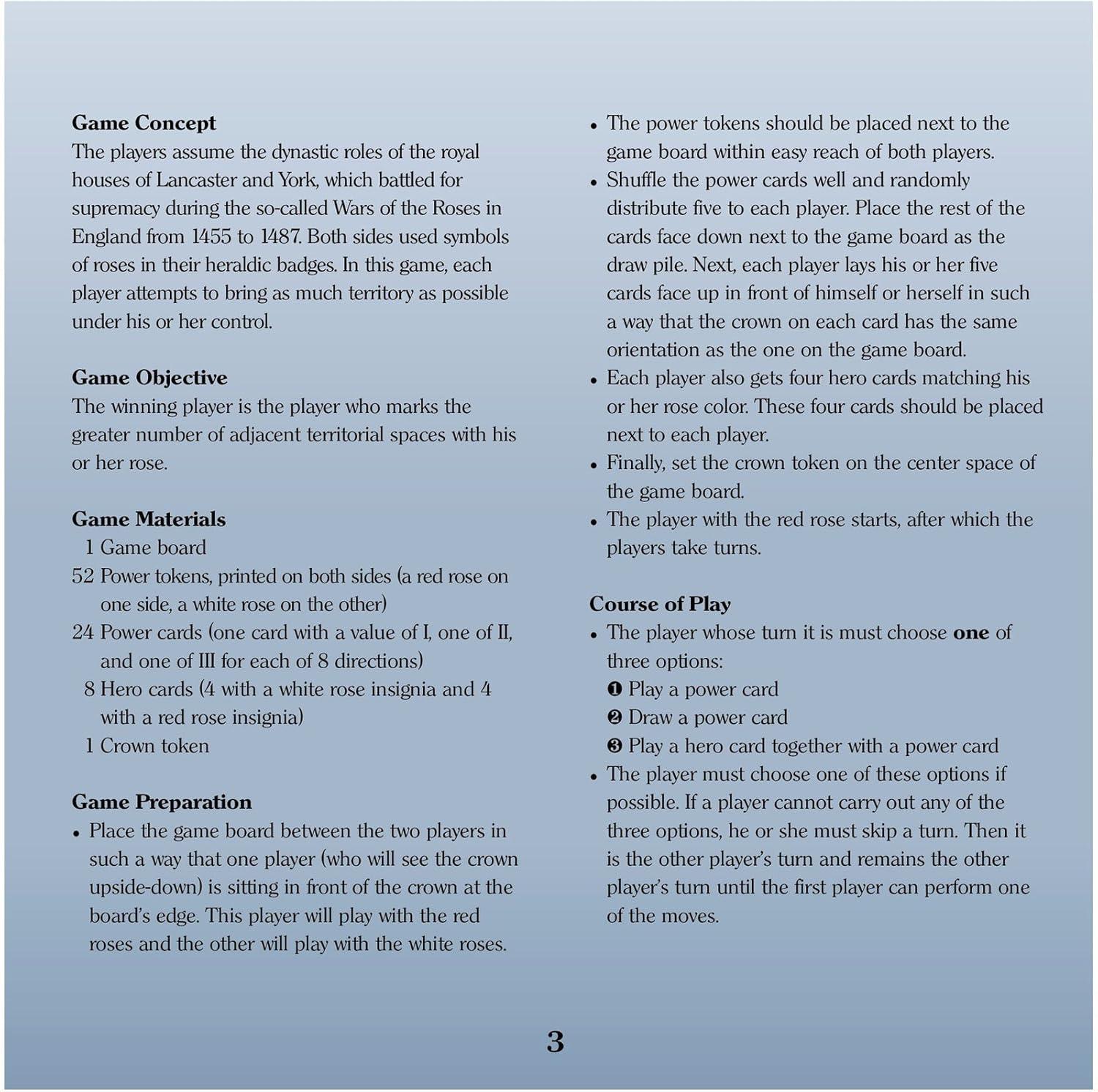 imageThe Rose King Board Game  Classic 2 Player Kosmos Game  Award Winning Designer Dirk Henn