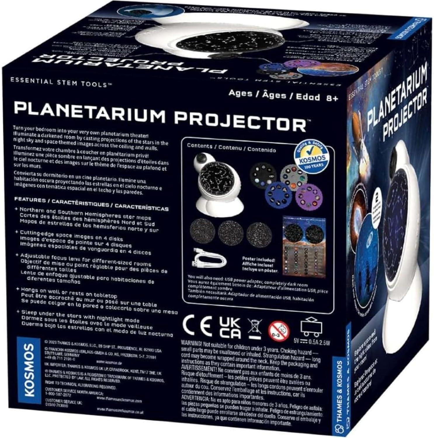 imageThe Thames ampamp Kosmos Planetarium Projector Essential STEM Tool  Illuminate Your Room as a Planetarium Theater  Dual Projector Casts Star Maps ampamp SpaceThemed Images from the James Webb Space Telescope