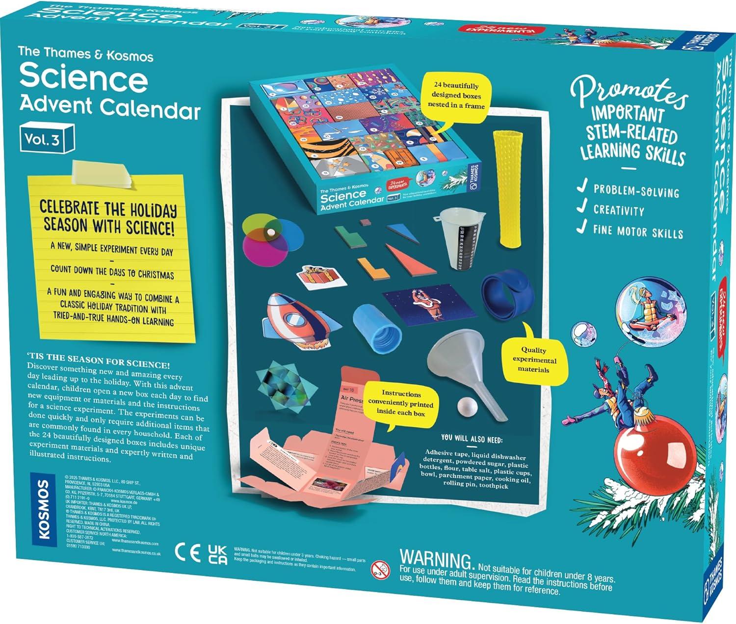 imageThe Thames ampamp Kosmos Science Advent Calendar Vol 3  24 Daily STEM Experiments in Chemistry Biology ampamp Physics Countdown to Winter Holiday Celebrations  Fun Wholesome Family Tradition 2025 Version