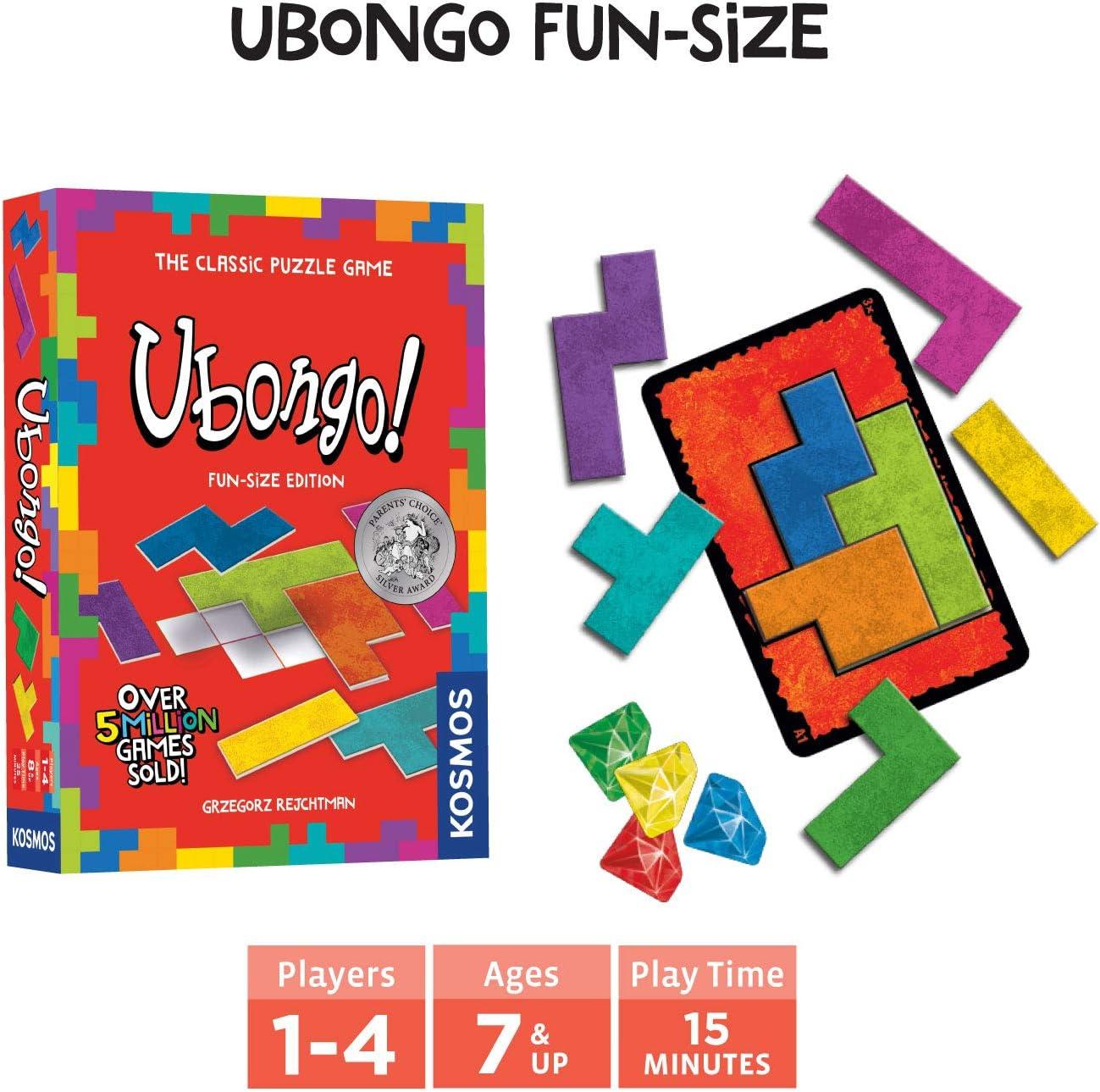 imageUbongo Games 2Pack Travel Bundle  Ubongo FunSize Edition ampamp Ubongo Extreme FunSize Edition  Geometric Puzzle Games for Kids ampamp Families  Portable Format  1 to 4 Players  Ages 7