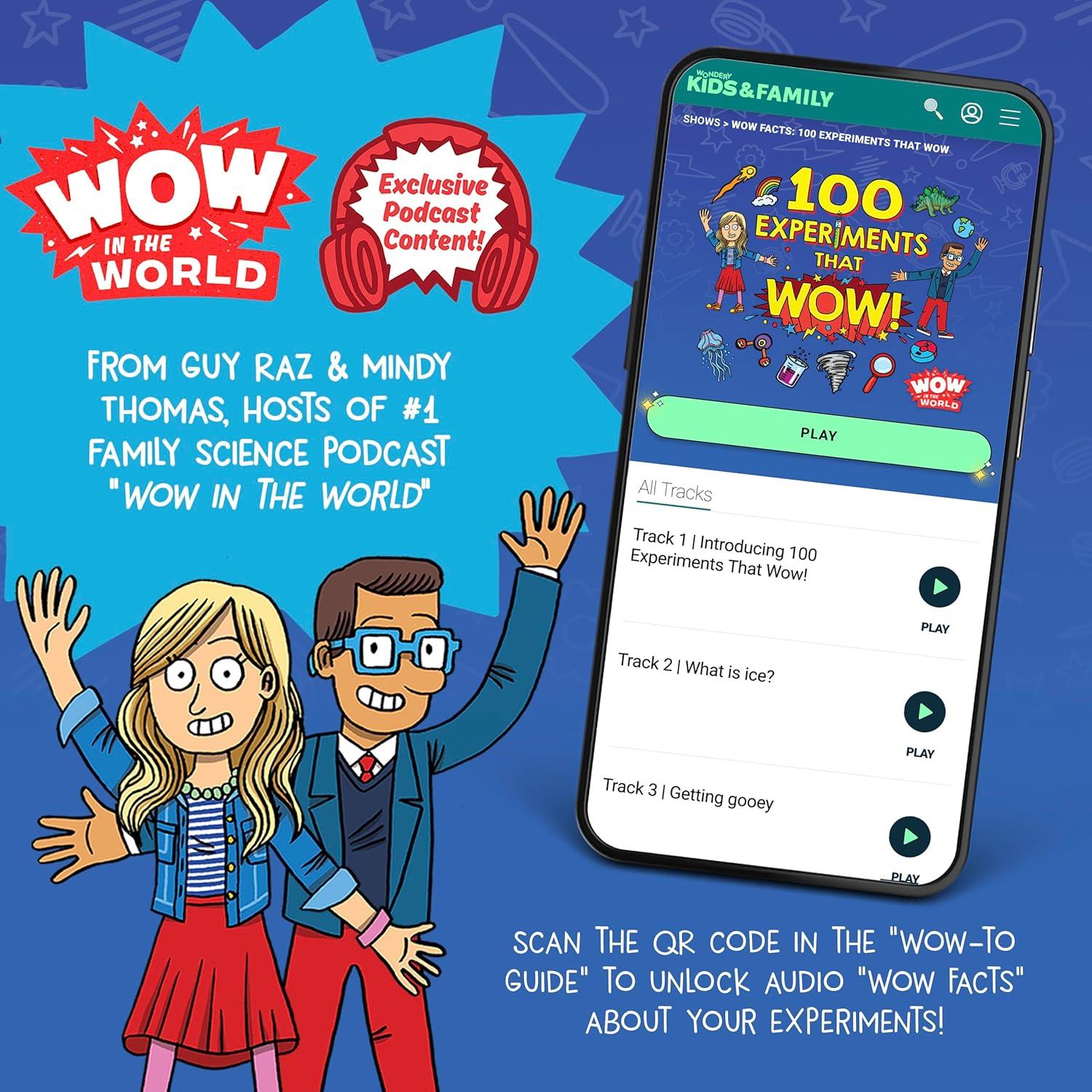 imageWow in The World 100 Experiments That Wow Science Kit by Thames ampamp Kosmos Over 60 Tools ampamp Materials Unique Chemistry Physics Biology ampamp Earth Science Activities wScience Journal for Ages 6