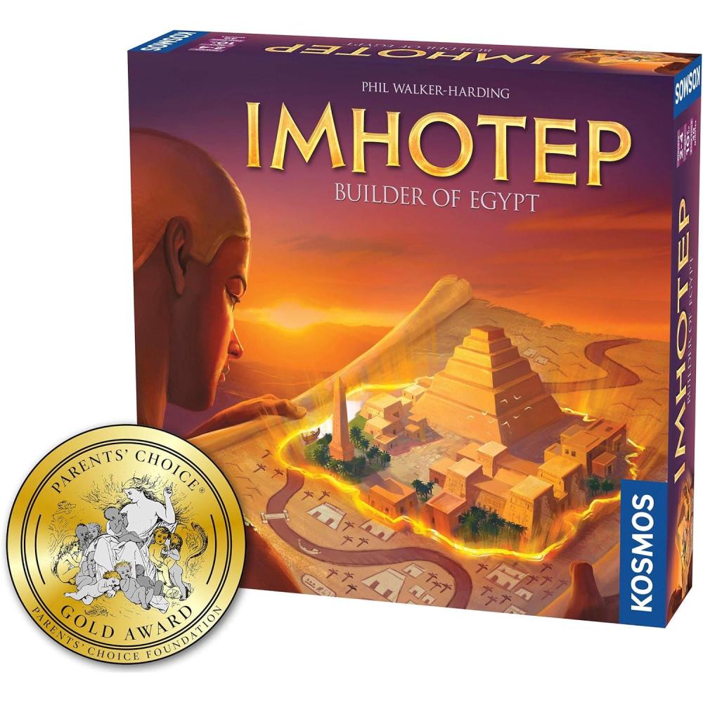 imageImhotep Builder of Egypt  Family Board Game by Kosmos  24 Players  Ages 10  Toy of The Year Finalist  Parents Choice Gold Award Winner  Toy Insider Top Holiday Toy  Spiel Des JahresNominated