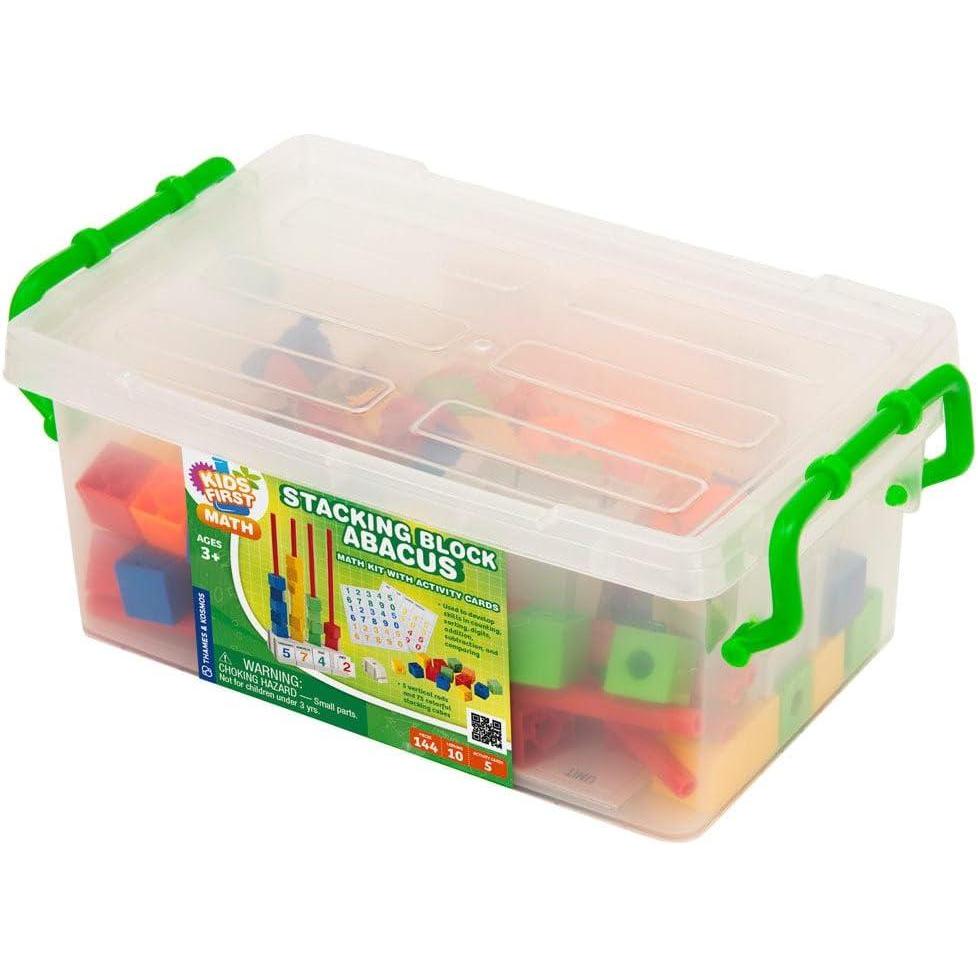 imageKids First Math Stacking Block Abacus Math Kit wActivity Cards  Develop Skills in Counting Sorting Subtraction Addition ampamp More  Visual Handson Math for atHome or Classroom Learning Ages 3