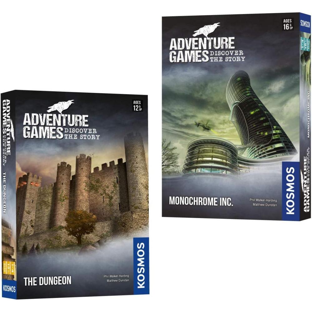 imageThames ampamp Kosmos Adventure Games 2Pack Bundle The Dungeon Monochrome Inc Collaborative Replayable Storytelling Gaming Experience 1 to 4 Players