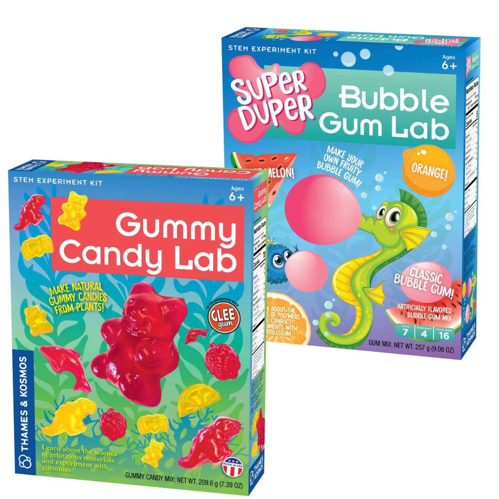 imageThames ampamp Kosmos Candy Science Experiment Kits  2Pack Bundle  Gummy Candy Lab ampamp Super Duper Bubble Gum Lab  Sweet Science STEM Activity Kits  Make Your Own Yummy Candy Treats  Learn Chemistry
