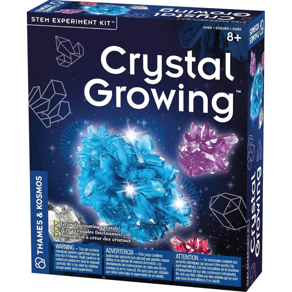 imageThames ampamp Kosmos Crystal Growing STEM Experiment Kit  Grow Sparkling Colorful Crystals of Different Sizes  Learn About Crystallization 3Language Instruction Manual English French Spanish