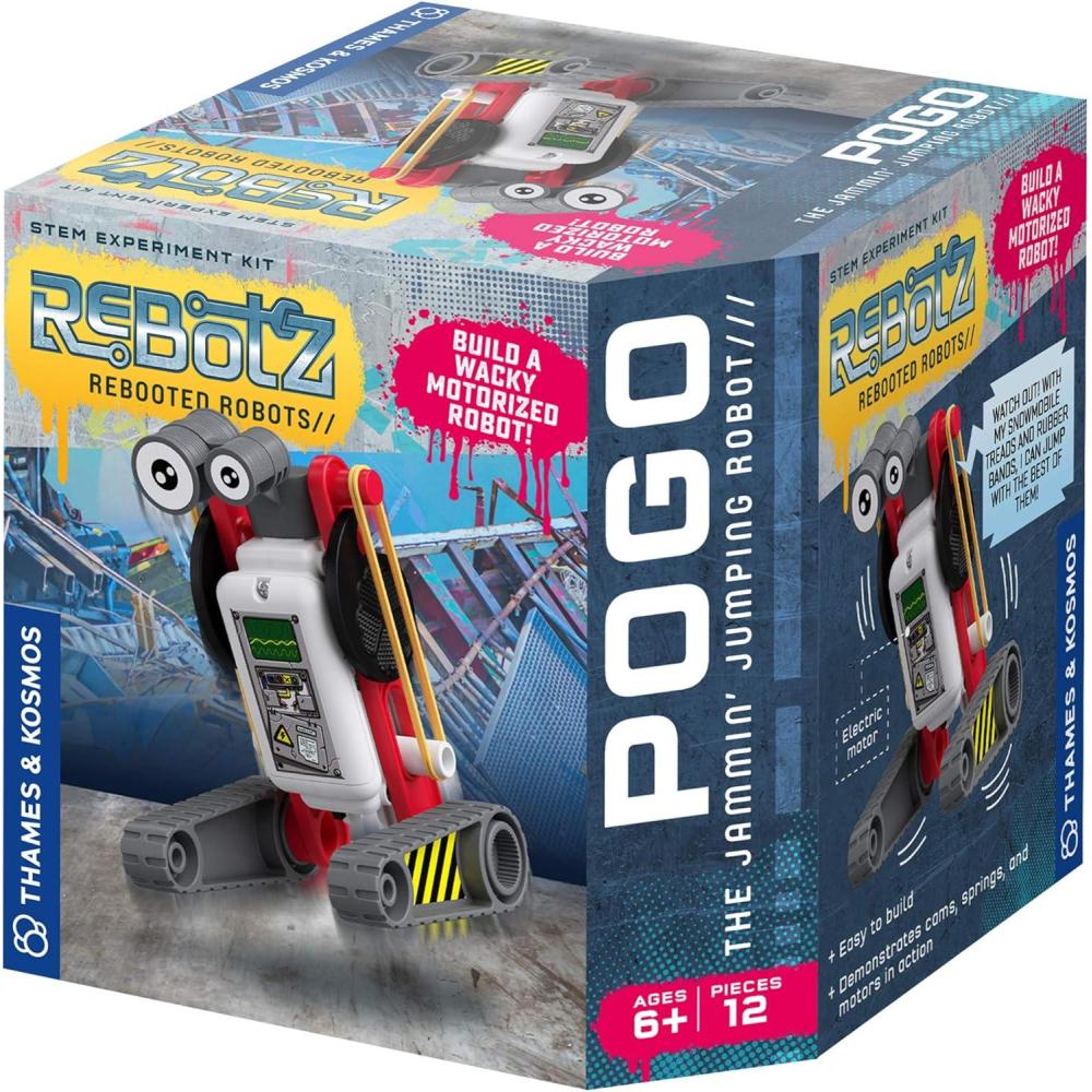 imageThames ampamp Kosmos ReBotz Halfpipe  The Shredding Skater Robot  Build a Wacky Motorized Robot  Collect All 4  Combine to Make New Robotic Creations  Great Stocking Stuffer Easter Basket GoodiePogo  The Jammin Jumping Robot