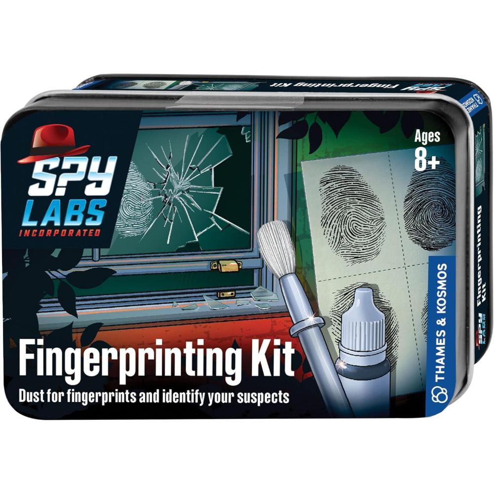 imageThames ampamp Kosmos Spy Labs Inc Fingerprinting Kit Identify Collect Analyze Fingerprint Evidence  Essential Tools and Tricks of The Trade from The Detective Gear Experts for Young Investigators