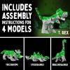 Thames & Kosmos Creatto Dino Planet Light-Up 3D Puzzle Kit | Includes Creatto Puzzle Pieces to Make Your Own Illuminated Craft Creations | DIY Activity Kit & LED Lights