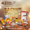 Thames & Kosmos Magic: Gold Edition | Playset with 150 Tricks | 96 Page Full Color Instruction Manual | 42 Props | Video Tutorials | Fun for Kids 8+