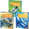 Thames & Kosmos Fun, Educational Engineering 3-Pack Bundle | Ultralight Airplanes, Rubber Band Racers, Solar-Powered Rovers | Learn About The Physics of Flight, Energy Conversion & Solar Energy