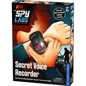 Spy Labs Inc: Digital Voice Recorder Toy by Thames & Kosmos | Wearable Audio Recorder | Essential Gadget from The Detective Gear Experts for Kid Investigators