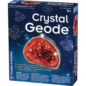 Thames & Kosmos Crystal Geode STEM Experiment Kit | Grow a Beautiful, Colorful Crystal Geode! | Explore Crystals, Rocks & Minerals| 3-Language Instruction Manual (English, French, Spanish)