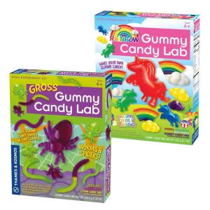 Thames & Kosmos Gummy Candy Experiment Kits | 2-Pack Bundle | Rainbow Gummy Candy Lab & Gross Gummy Candy Lab | Sweet Science STEM Activity Kits | Make Your Own Awesome Gummy Candies | Learn Chemistry