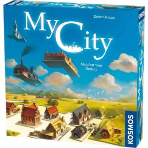 Thames & Kosmos My City | Family – Friendly | Legacy Board Game | Kosmos Games | 2 to 4 Players | Ages 10 and Up | Award Winning Designer Reiner Knizia , Blue(My City)