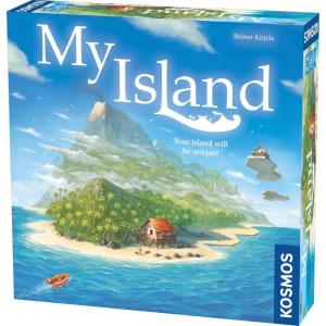 Thames & Kosmos My City | Family – Friendly | Legacy Board Game | Kosmos Games | 2 to 4 Players | Ages 10 and Up | Award Winning Designer Reiner Knizia , Blue(My island)