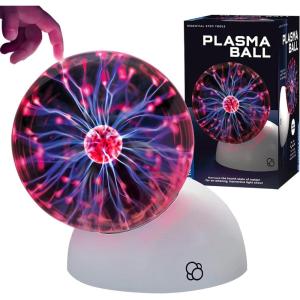 Thames & Kosmos The Plasma Ball Essential STEM Tool | Classic Scientific Device, Fresh 5-inch Glass Sphere, Interactive Electric Light Show | Explore Electricity, Matter, Energy, Small