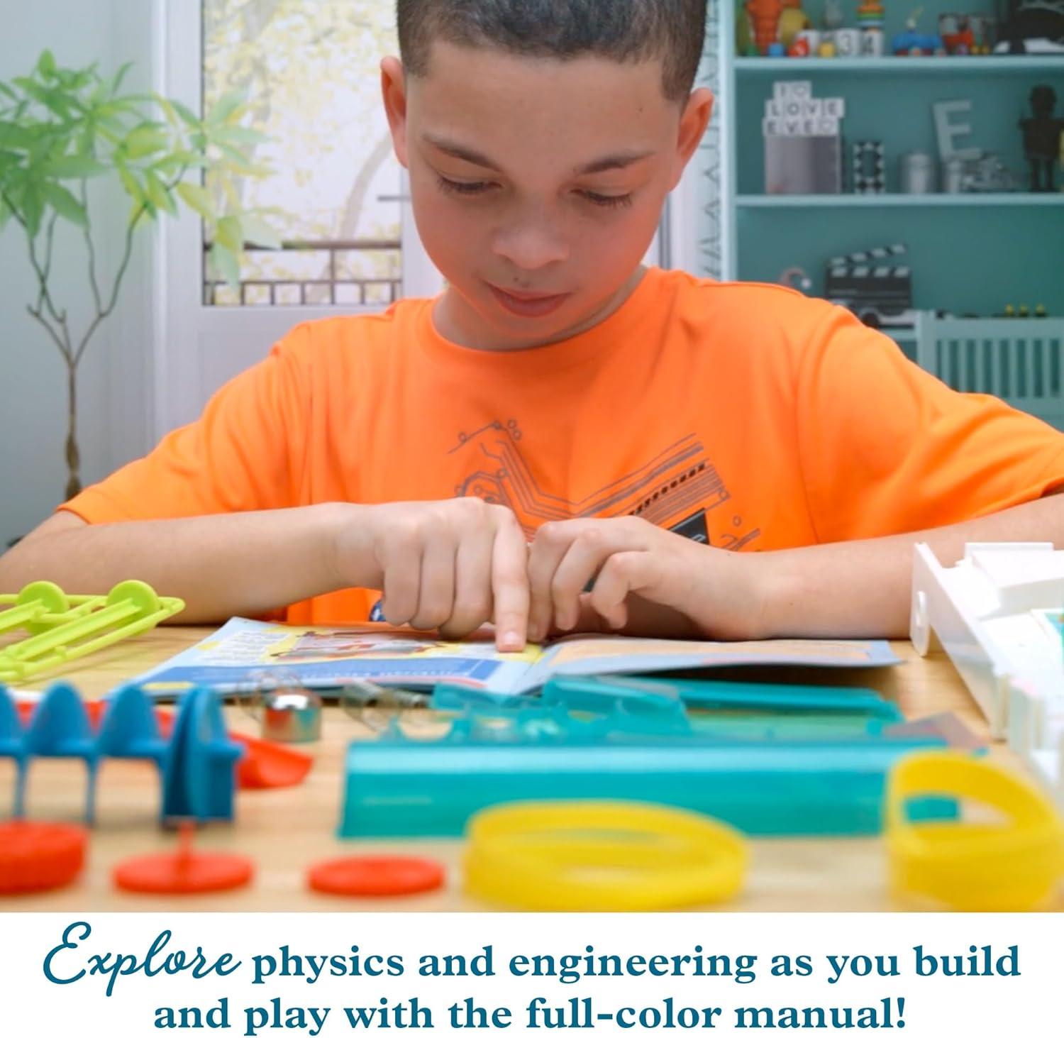 imageThames ampamp Kosmos Pinball Machine Maker STEM Experiment Kit Toy of the Year Finalist Build a Reconfigurable Pinball Machine Explore Physics Force Motion Gravity Simple Machines Gumballs Included