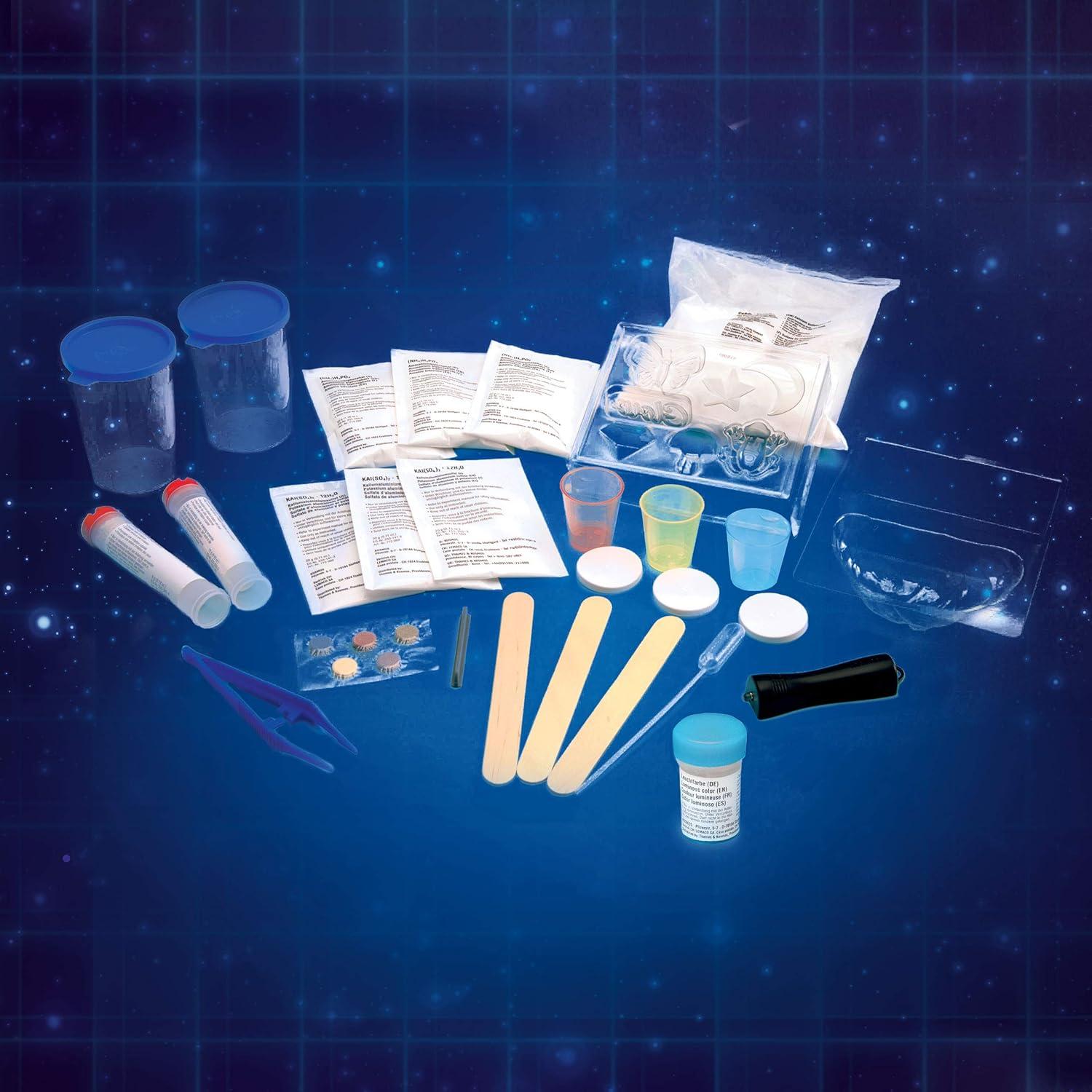 imageThames ampamp Kosmos Crystal Growing GlowinTheDark Science Kit  12 Experiments Ages 10  Learn About Crystallization  Grow Crystals ampamp Crystal Geodes The Glow in The Dark  32Page Manual