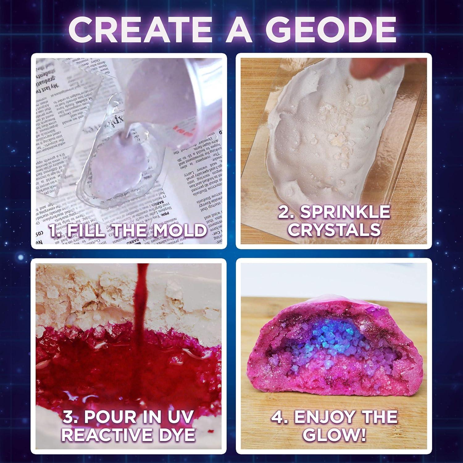 imageThames ampamp Kosmos Crystal Growing GlowinTheDark Science Kit  12 Experiments Ages 10  Learn About Crystallization  Grow Crystals ampamp Crystal Geodes The Glow in The Dark  32Page Manual