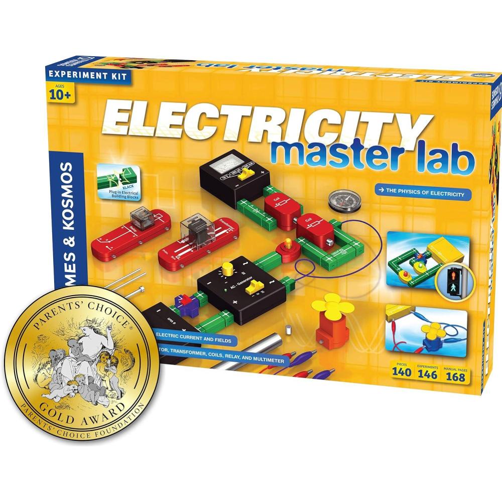 imageThames ampamp Kosmos Electricity Master Lab Science Kit  119 Experiments  Alternating Current Direct Current Electrical Engineering Circuitry More  Parents Choice Gold Award Winner