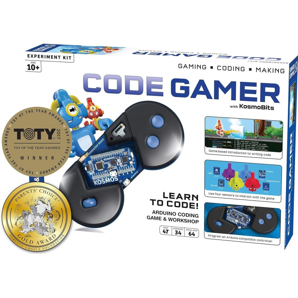imageThames ampamp Kosmos Code Gamer Coding Workshop ampamp Game  Ios  Android Compatible  Learn To Code  Four Sensors  Powerful Arduino Board  Winner Toy of The Year Award  Parents Choice Gold Award Winner