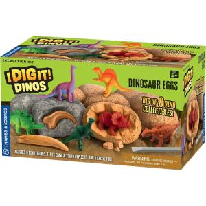 Thames & Kosmos| I Dig It! Dinos – Dinosaur Eggs|8 Excavation Kits w/Plastic Dinosaurs| Party Favors, Stocking Stuffers, Easter Baskets| Safe, Fun Educational Activity