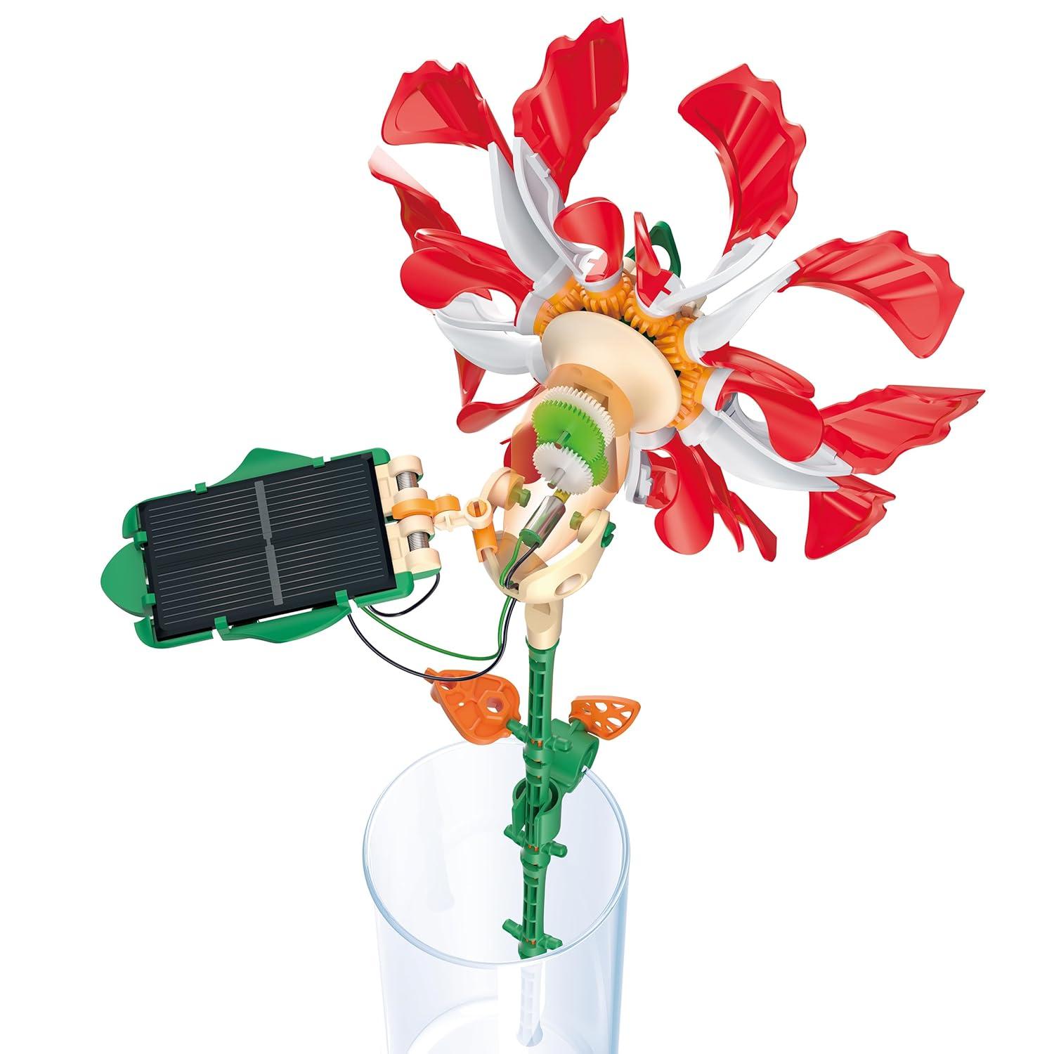 image:imageThames amp Kosmos SolarFlower Ruby Ripple STEM Kit Build a Motorized SolarPowered Flower with Spinning Colorful Petals Educational Gift for Kids Ages 8 Adults