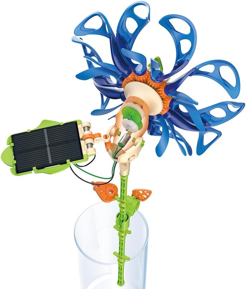 image:imageThames amp Kosmos SolarFlower Sapphire Swirl STEM Kit Build a Motorized SolarPowered Flower with Spinning Colorful Petals Educational Gift for Kids Ages 8 Adults
