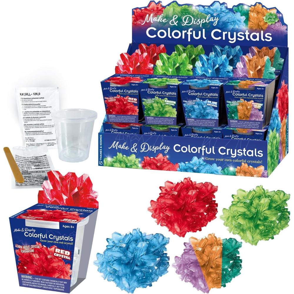 image:imageThames amp Kosmos Make amp Display Colorful Crystals Gift Set 16 Crystal Growing STEM Kits Safely Grow Display Dazzling Crystals in Many Colors Party Favors Stocking Stuffers Easter Baskets