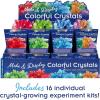 Thames & Kosmos Make & Display Colorful Crystals Gift Set | 16 Crystal Growing STEM Kits | Safely Grow, Display Dazzling Crystals in Many Colors | Party Favors, Stocking Stuffers, Easter Baskets