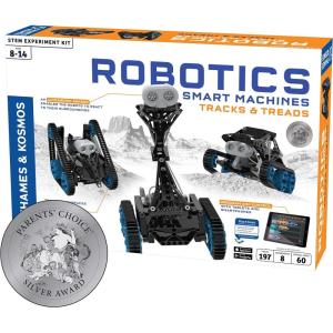Thames & Kosmos | Robotics Smart Machines | Robotics for Kids 8 and up | STEM Kit builds 8 Robots | Full Color Manual to help with assembly | Requires tablet or smartphone | Parents’ Choice Gold Award(Tracks & Treads)