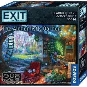 Thames & Kosmos EXIT: The Alchemist’s Garden Jigsaw Puzzle | Escape Room Game for Adults and Children | 500-Piece Mystery Challenge | 1-4 Players | Age 10+ | Strategy Puzzle for Family Game