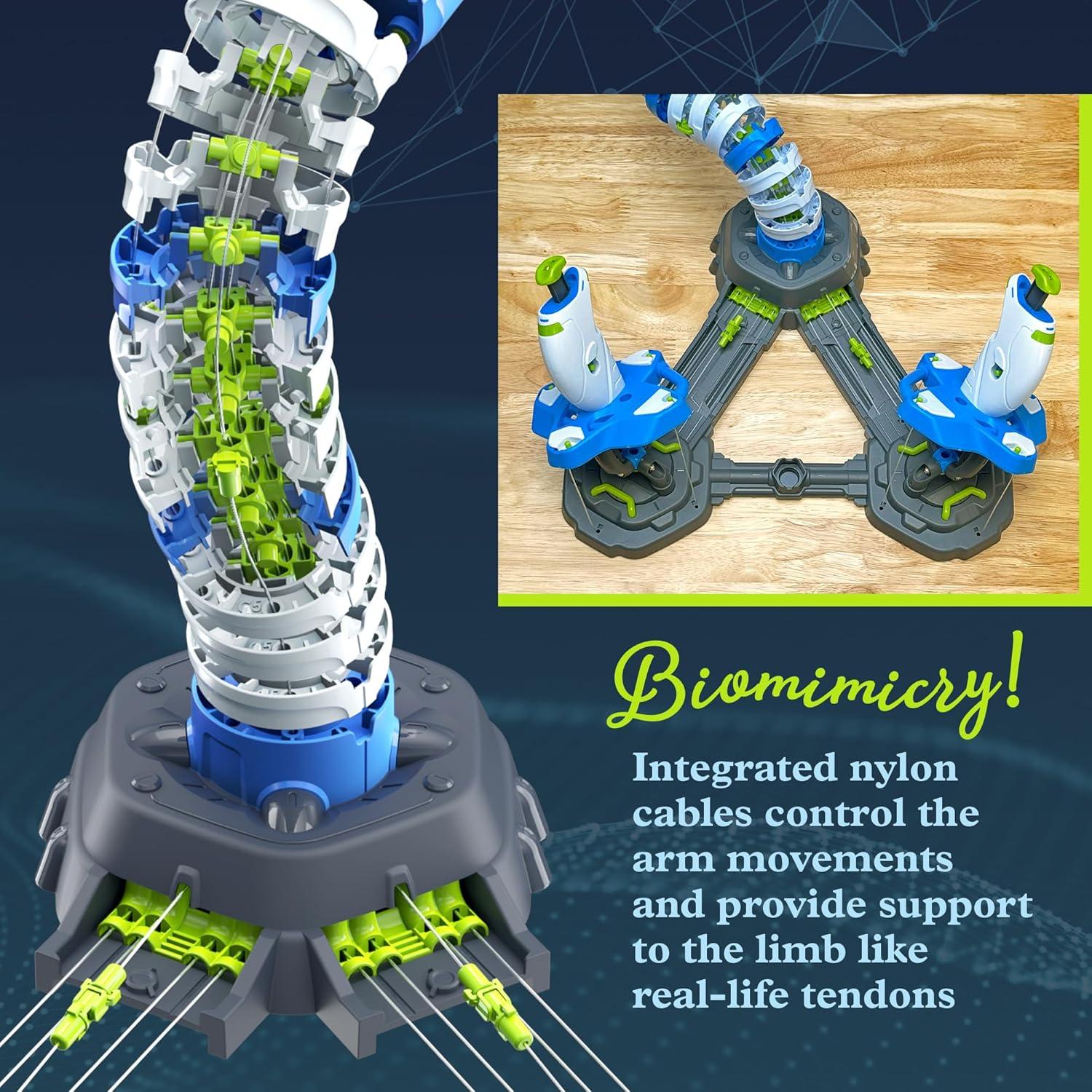image:imageThames amp Kosmos Bionic Robotic Arm STEM Experiment Kit Toy of The Year Finalist Build a Mechanical Arm No BatteriesMotors Required Innovative System Ages 10 with Help 14 Independent Play