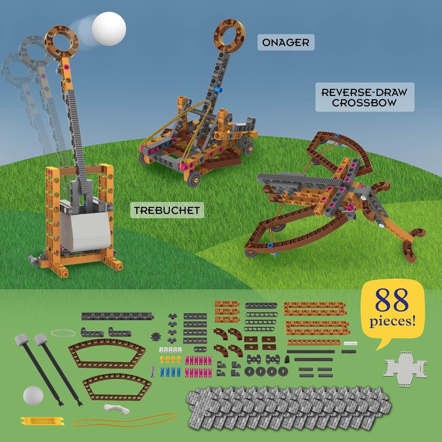 image:imageThames amp Kosmos Catapult Engineering STEM Maker Kit Build 6 Models of Unique Medieval Machines Explore Mechanical Physics Includes Safe Foam Balls amp SoftTipped Projectiles Suitable for Ages 8