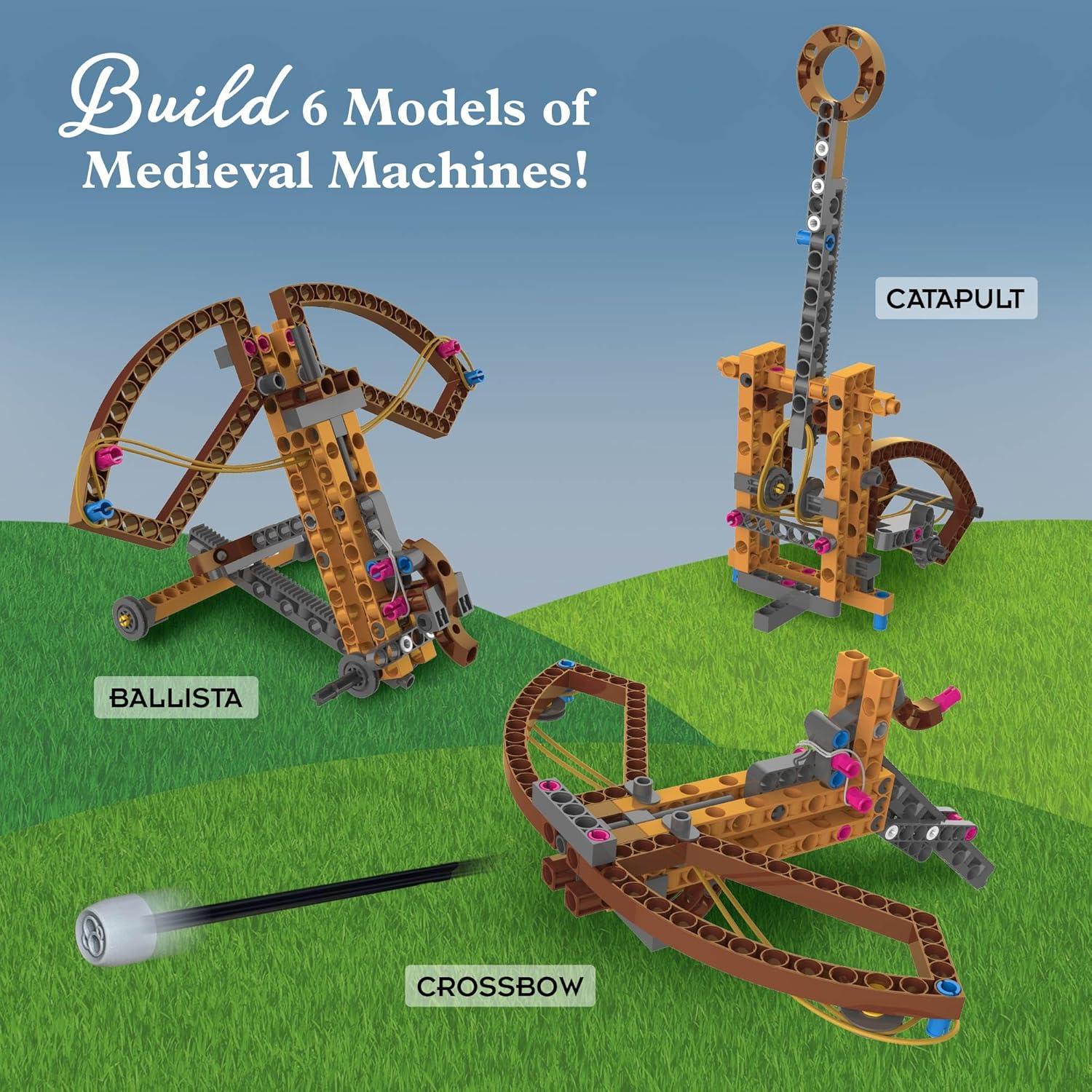 image:imageThames amp Kosmos Catapult Engineering STEM Maker Kit Build 6 Models of Unique Medieval Machines Explore Mechanical Physics Includes Safe Foam Balls amp SoftTipped Projectiles Suitable for Ages 8