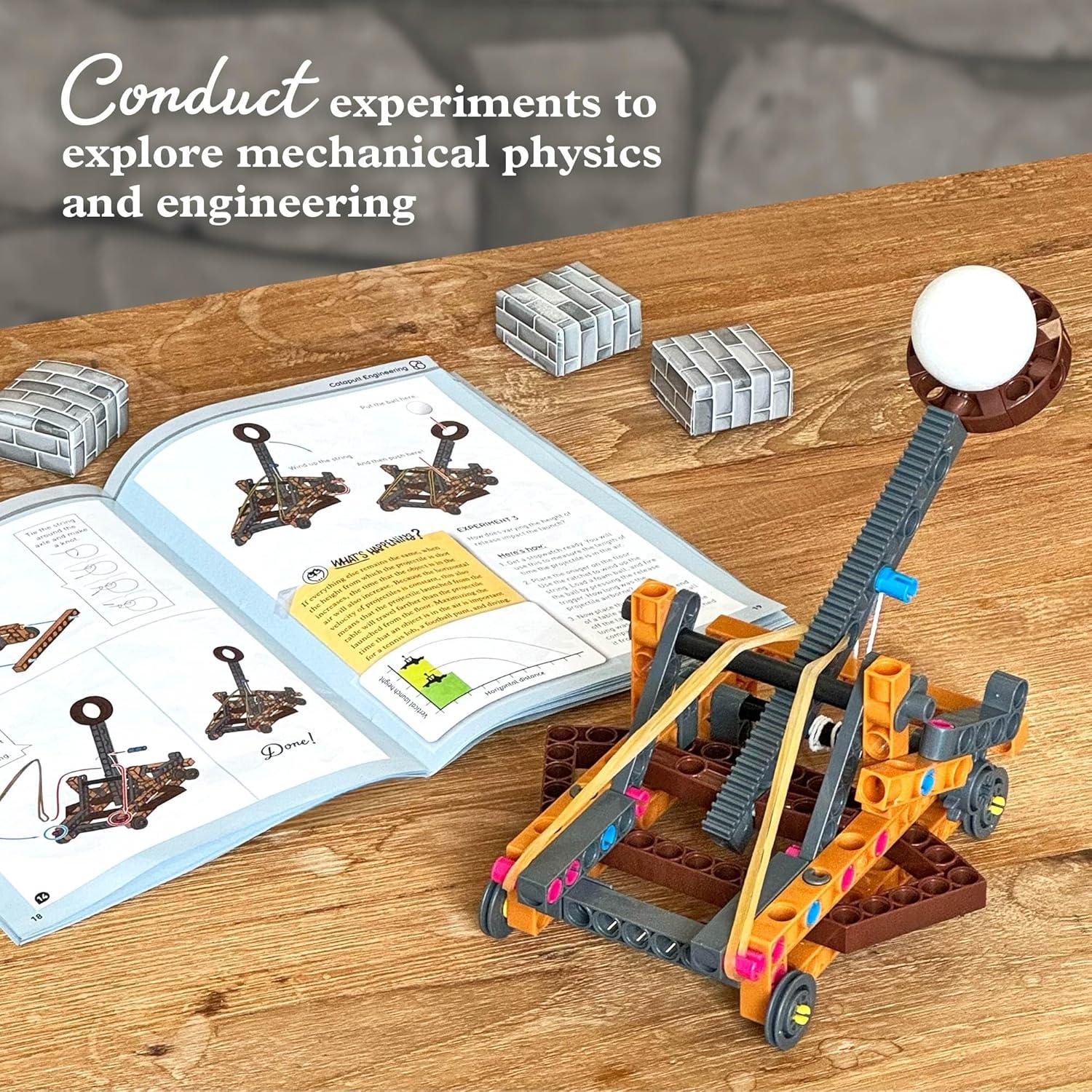 image:imageThames amp Kosmos Catapult Engineering STEM Maker Kit Build 6 Models of Unique Medieval Machines Explore Mechanical Physics Includes Safe Foam Balls amp SoftTipped Projectiles Suitable for Ages 8