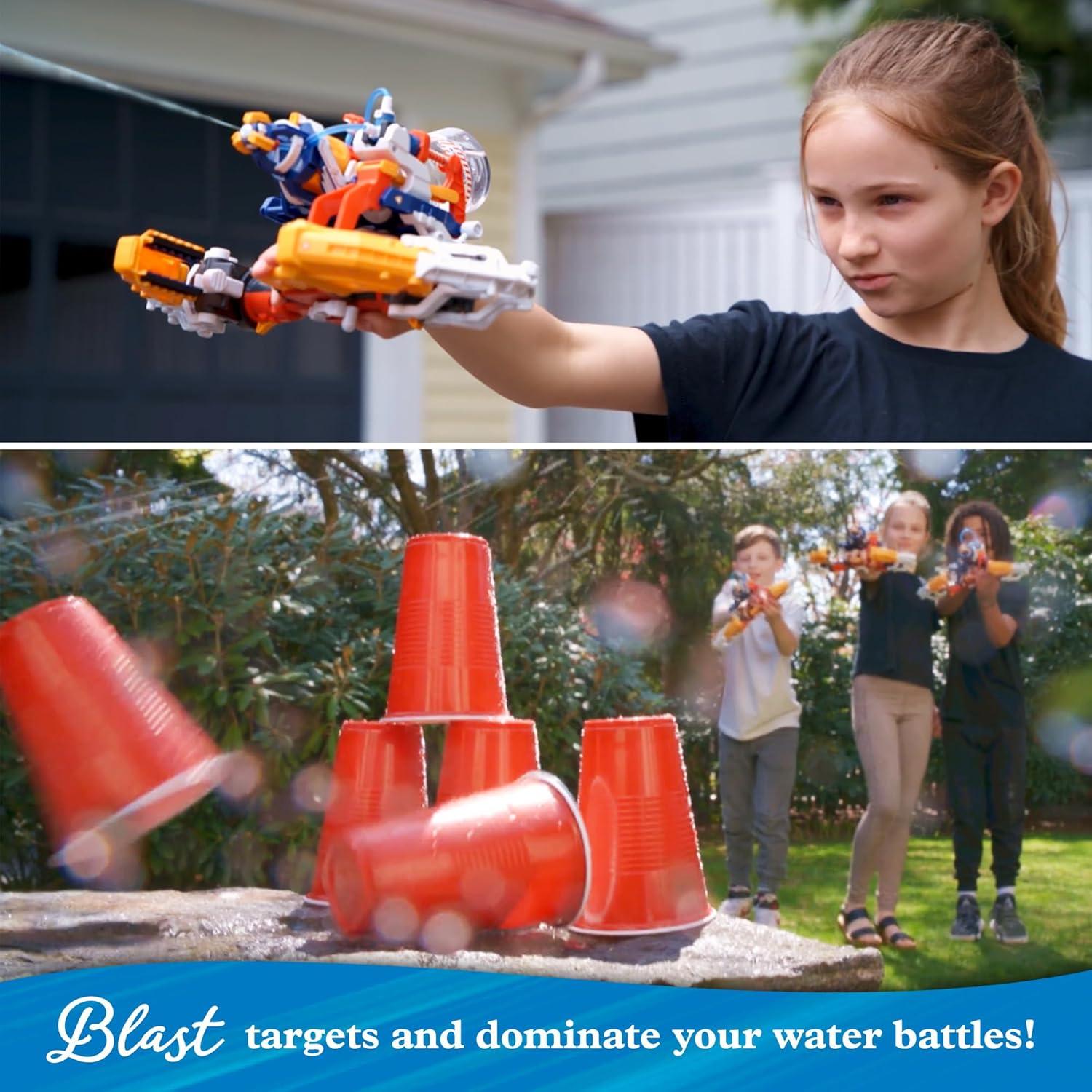 image:imageThames amp Kosmos Mega Cyborg Hydro Blaster STEM Experiment Kit Toy of The Year Finalist Build a Wearable HydraulicPowered Water Toy amp Gripper Shoots Water Up to 20 Feet Transforms Into 5 ModelsMega Cyborg Hydro Blaster