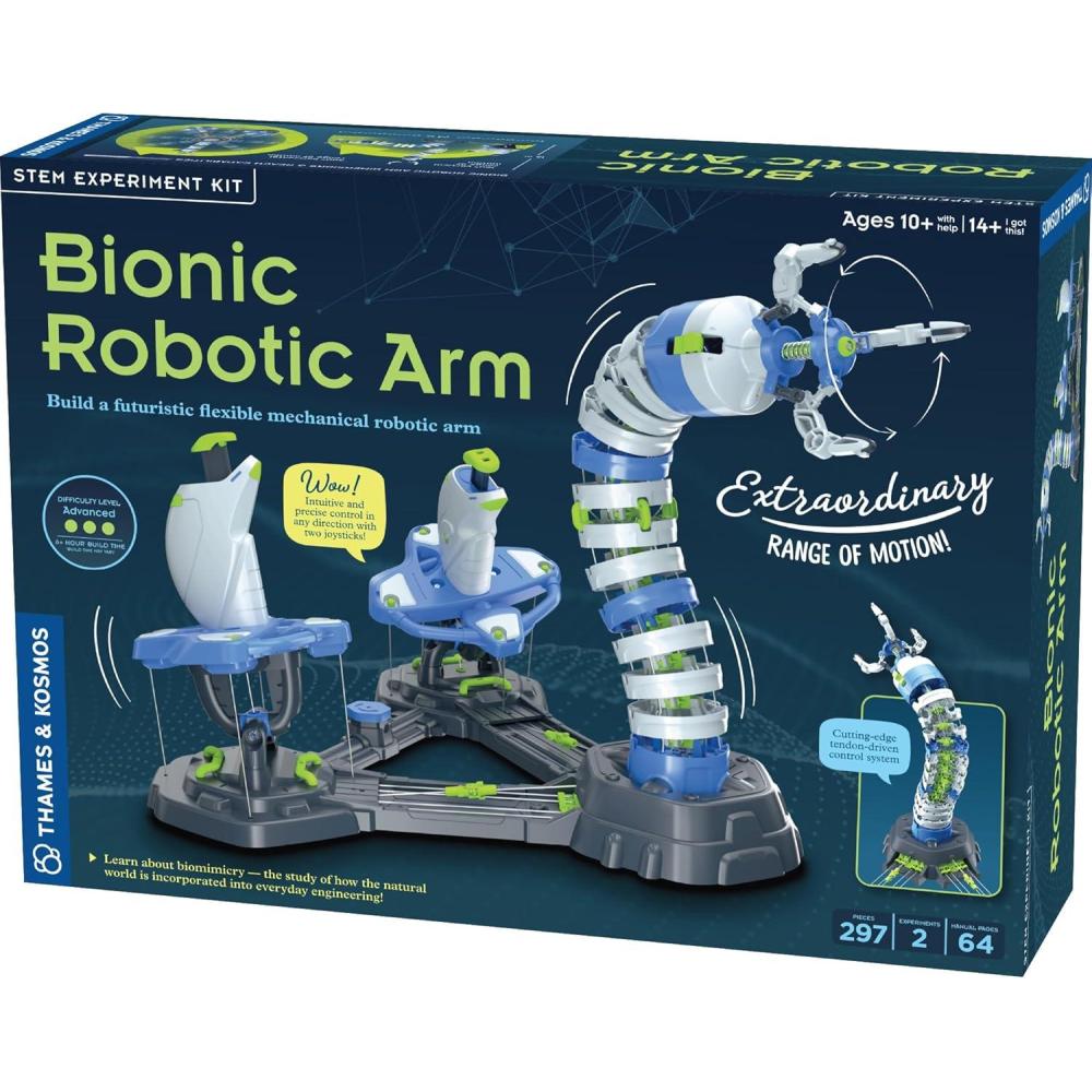 image:imageThames amp Kosmos Bionic Robotic Arm STEM Experiment Kit Toy of The Year Finalist Build a Mechanical Arm No BatteriesMotors Required Innovative System Ages 10 with Help 14 Independent Play